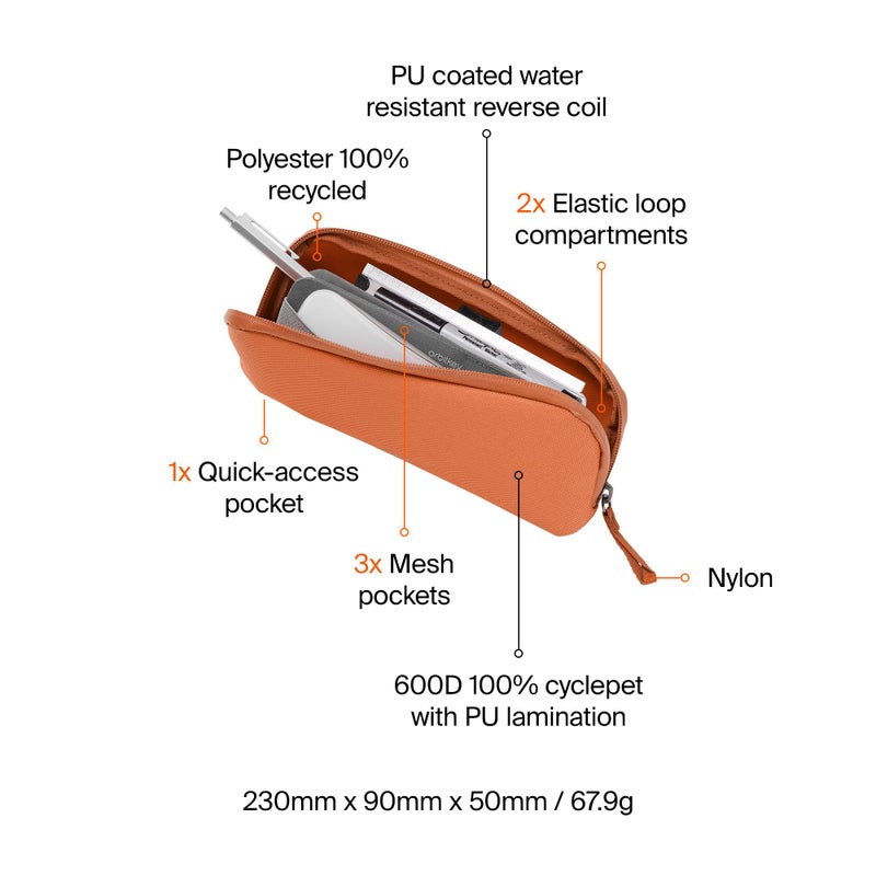 Orbitkey Pencil Case - Terracotta - Image 5